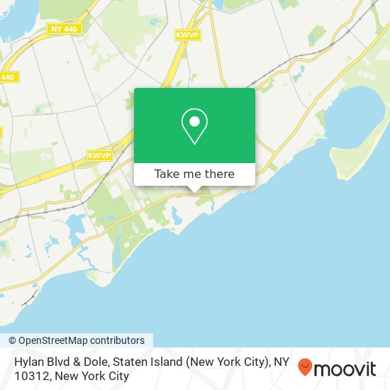 Mapa de Hylan Blvd & Dole, Staten Island (New York City), NY 10312