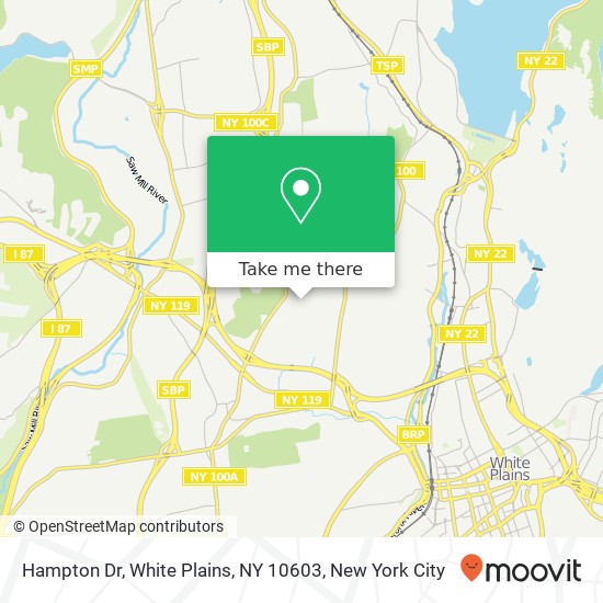 Mapa de Hampton Dr, White Plains, NY 10603