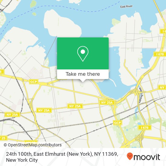 Mapa de 24th 100th, East Elmhurst (New York), NY 11369