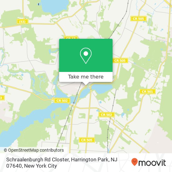 Schraalenburgh Rd Closter, Harrington Park, NJ 07640 map