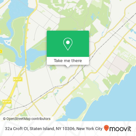 Mapa de 32a Croft Ct, Staten Island, NY 10306