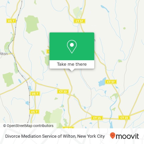 Mapa de Divorce Mediation Service of Wilton