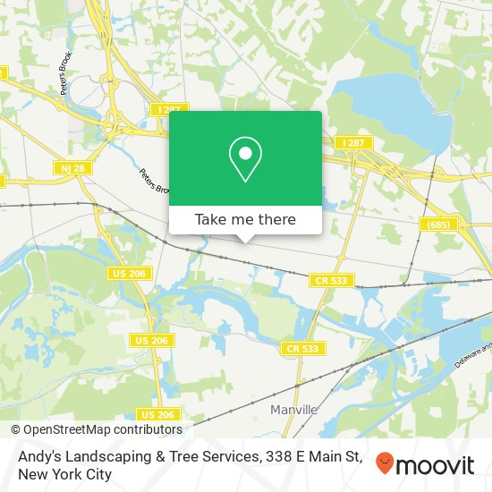 Andy's Landscaping & Tree Services, 338 E Main St map