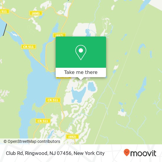 Mapa de Club Rd, Ringwood, NJ 07456