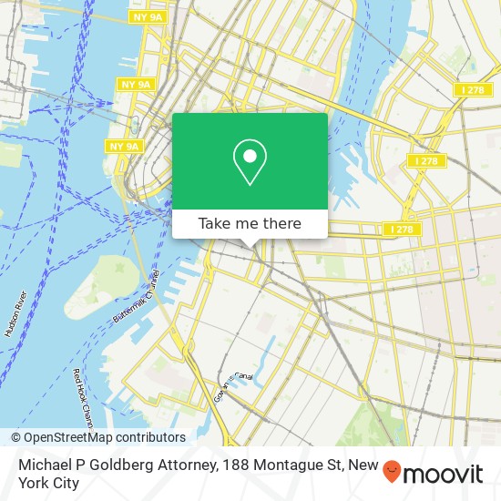 Michael P Goldberg Attorney, 188 Montague St map