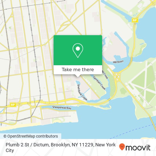 Mapa de Plumb 2 St / Dictum, Brooklyn, NY 11229