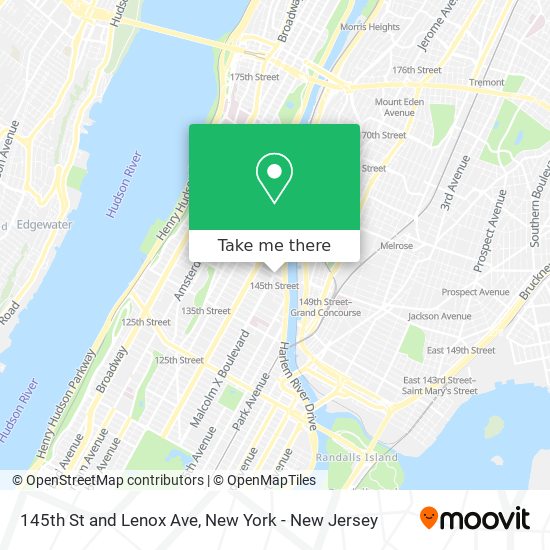 Mapa de 145th St and Lenox Ave