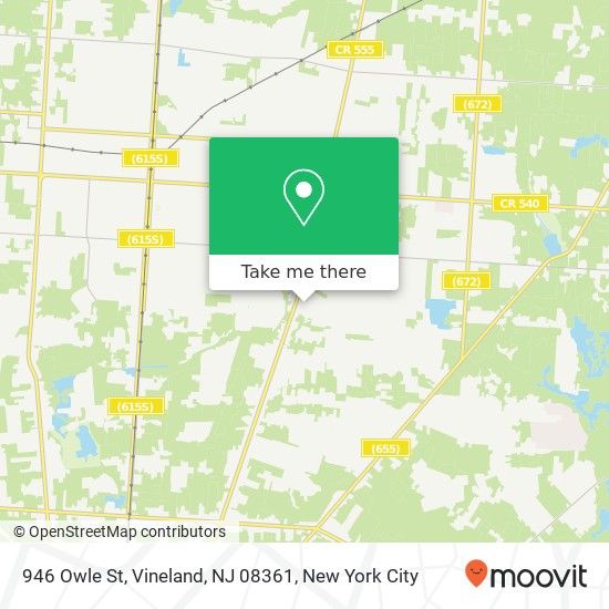 946 Owle St, Vineland, NJ 08361 map
