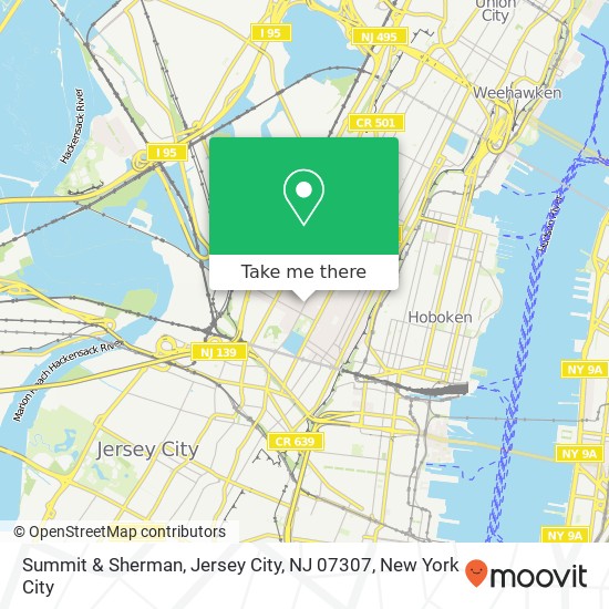 Summit & Sherman, Jersey City, NJ 07307 map