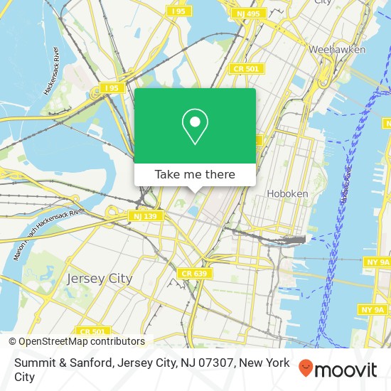 Summit & Sanford, Jersey City, NJ 07307 map
