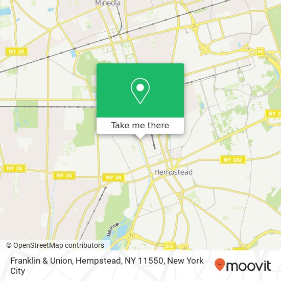 Mapa de Franklin & Union, Hempstead, NY 11550