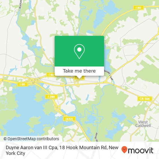Mapa de Duyne Aaron van III Cpa, 18 Hook Mountain Rd