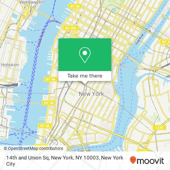14th and Union Sq, New York, NY 10003 map