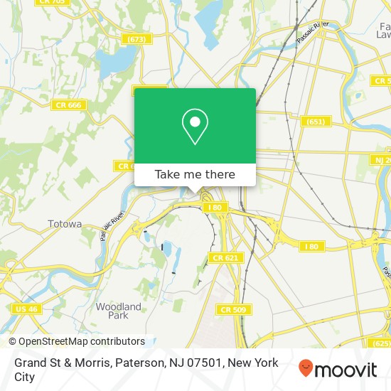 Mapa de Grand St & Morris, Paterson, NJ 07501