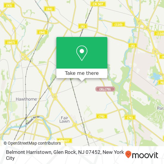 Belmont Harristown, Glen Rock, NJ 07452 map