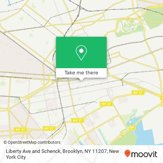 Mapa de Liberty Ave and Schenck, Brooklyn, NY 11207