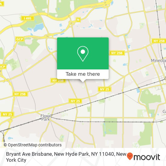 Bryant Ave Brisbane, New Hyde Park, NY 11040 map