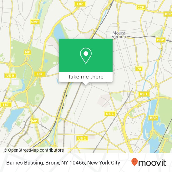 Mapa de Barnes Bussing, Bronx, NY 10466