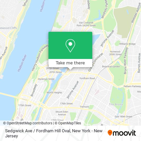 Mapa de Sedgwick Ave / Fordham Hill Oval