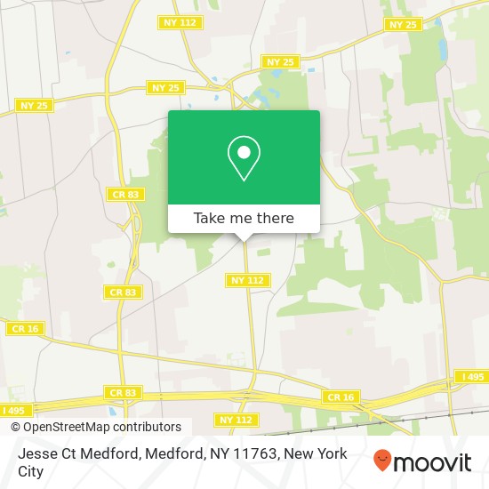 Jesse Ct Medford, Medford, NY 11763 map