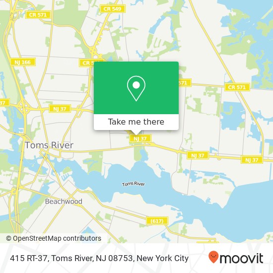 415 RT-37, Toms River, NJ 08753 map