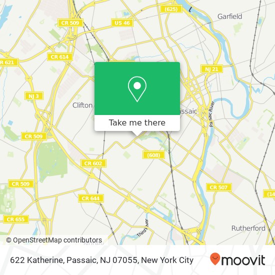 622 Katherine, Passaic, NJ 07055 map