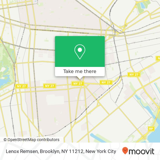 Mapa de Lenox Remsen, Brooklyn, NY 11212