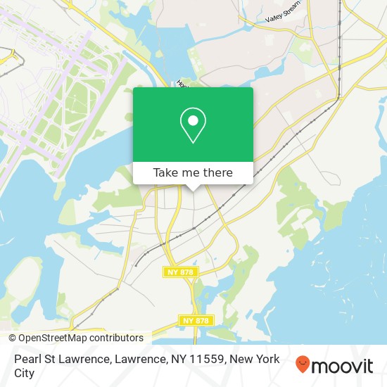 Mapa de Pearl St Lawrence, Lawrence, NY 11559