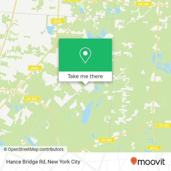 Mapa de Hance Bridge Rd, Vineland, NJ 08361