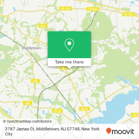 Mapa de 3787 James Ct, Middletown, NJ 07748