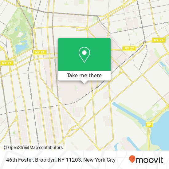 Mapa de 46th Foster, Brooklyn, NY 11203
