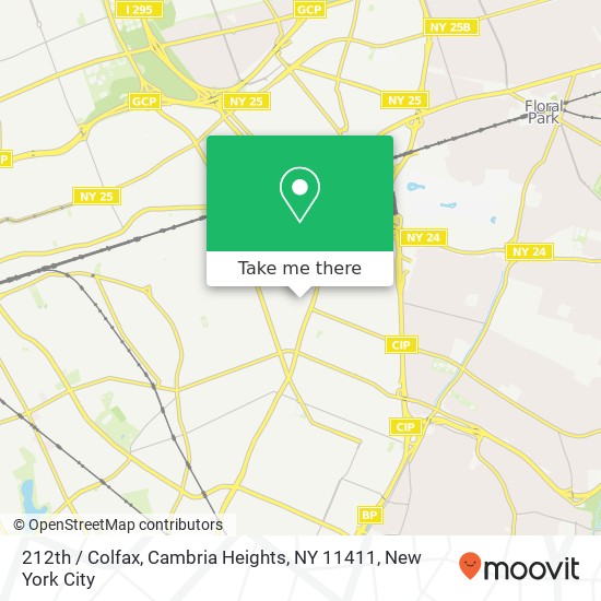 Mapa de 212th / Colfax, Cambria Heights, NY 11411