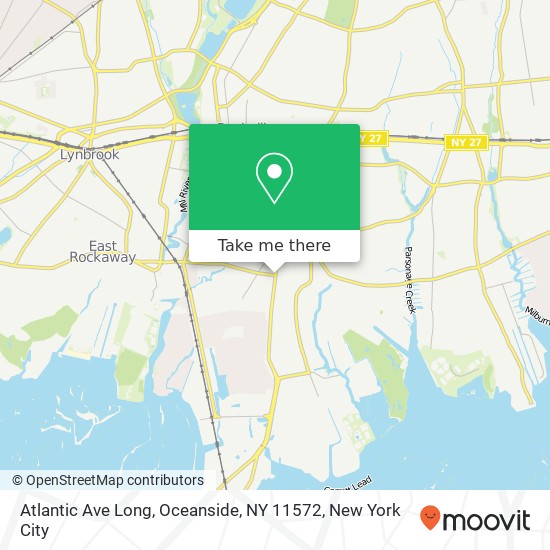 Mapa de Atlantic Ave Long, Oceanside, NY 11572