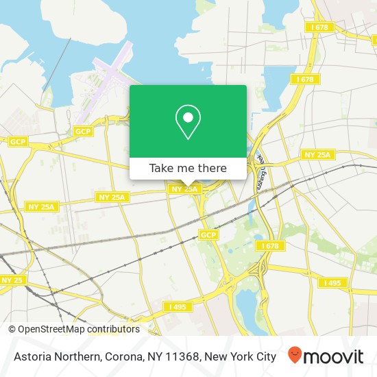 Astoria Northern, Corona, NY 11368 map
