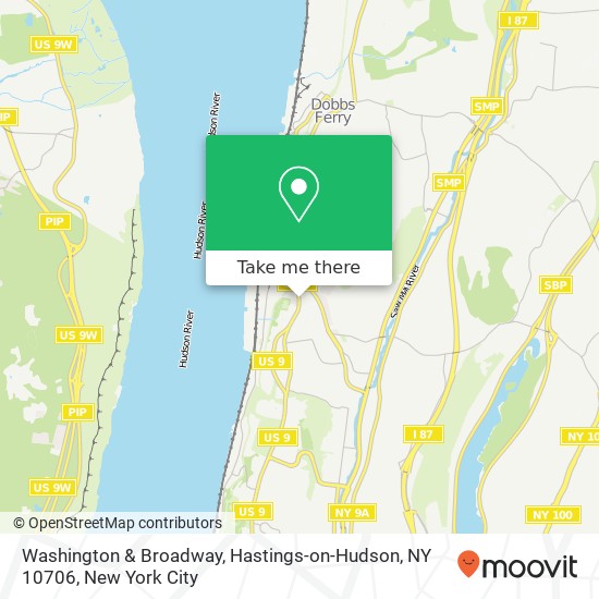 Washington & Broadway, Hastings-on-Hudson, NY 10706 map