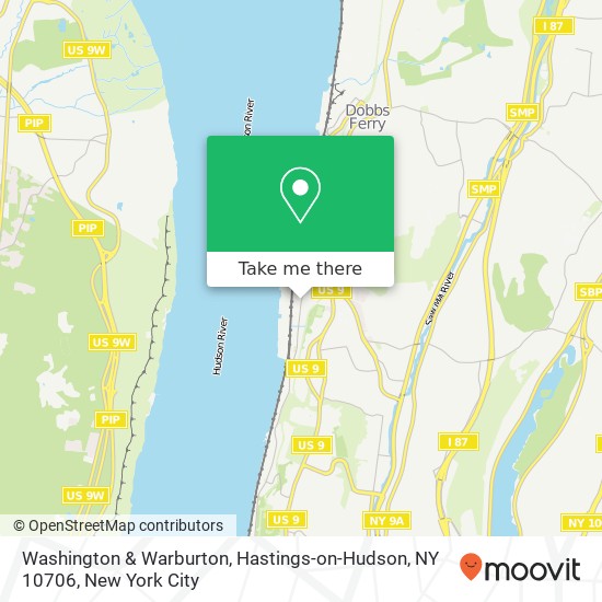 Washington & Warburton, Hastings-on-Hudson, NY 10706 map