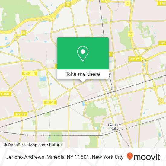 Jericho Andrews, Mineola, NY 11501 map