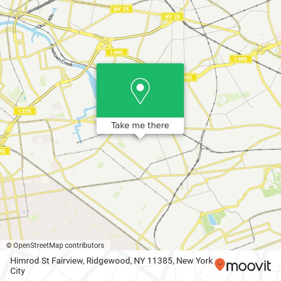 Mapa de Himrod St Fairview, Ridgewood, NY 11385