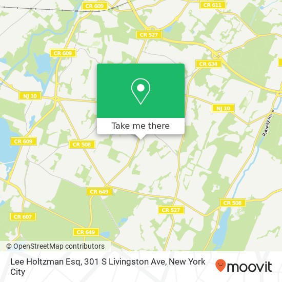 Mapa de Lee Holtzman Esq, 301 S Livingston Ave