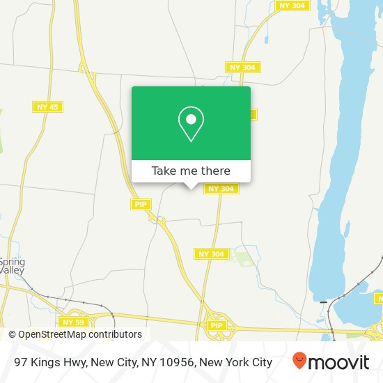 Mapa de 97 Kings Hwy, New City, NY 10956