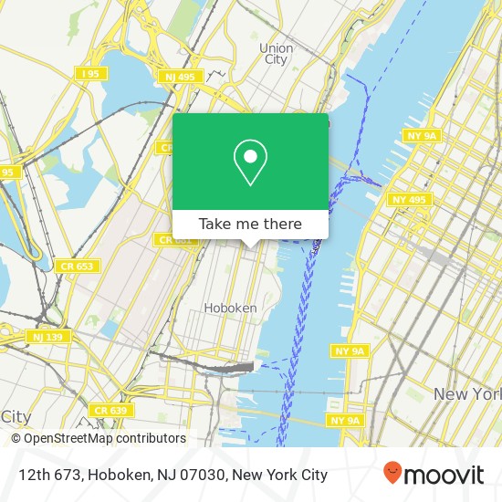 12th 673, Hoboken, NJ 07030 map