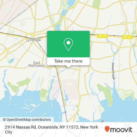 Mapa de 2914 Nassau Rd, Oceanside, NY 11572
