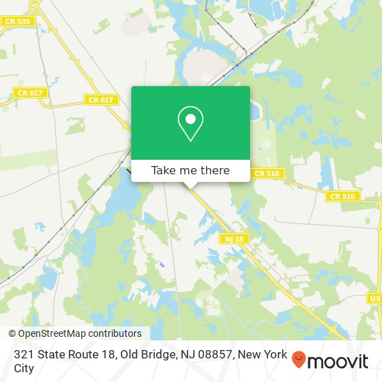 321 State Route 18, Old Bridge, NJ 08857 map