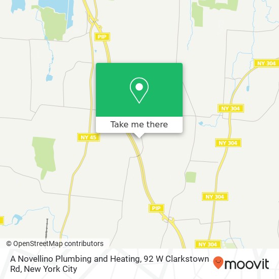 Mapa de A Novellino Plumbing and Heating, 92 W Clarkstown Rd