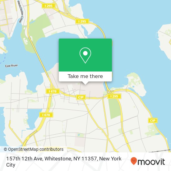 Mapa de 157th 12th Ave, Whitestone, NY 11357