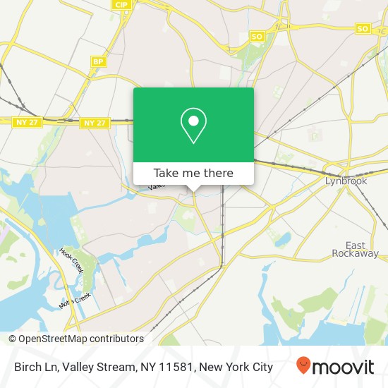 Birch Ln, Valley Stream, NY 11581 map