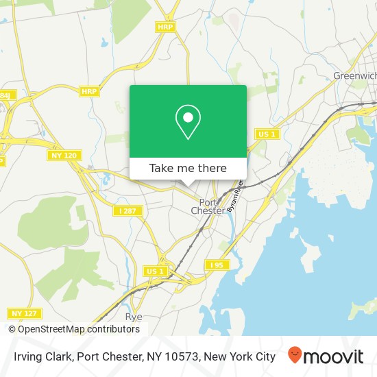 Mapa de Irving Clark, Port Chester, NY 10573