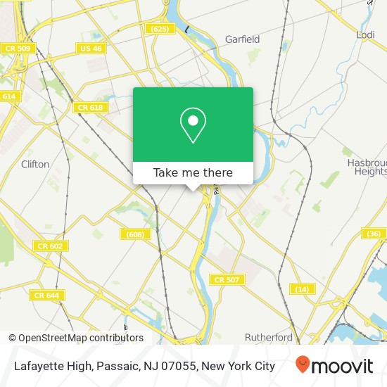 Lafayette High, Passaic, NJ 07055 map