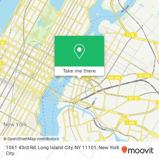 1061 43rd Rd, Long Island City, NY 11101 map