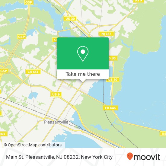 Mapa de Main St, Pleasantville, NJ 08232